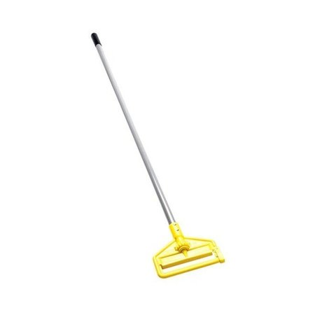 Rubbermaid Commercial 60" Mop and Broom Handles, 1" Dia, Gray/Yellow, Fiberglass FGH14600GY00